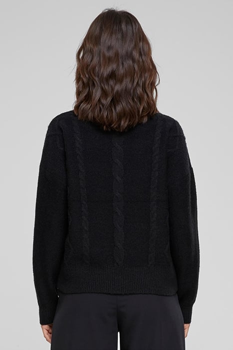 LADIES CABEL KNIT SWEATER BLACK 2