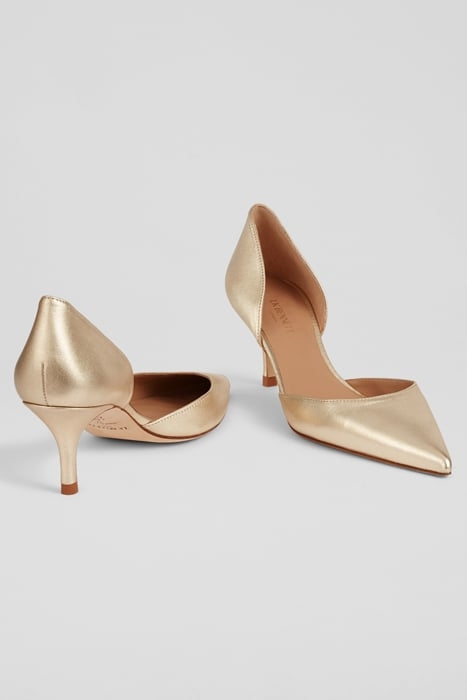 HARLEY POINTED PUMP PALE GOLD 3