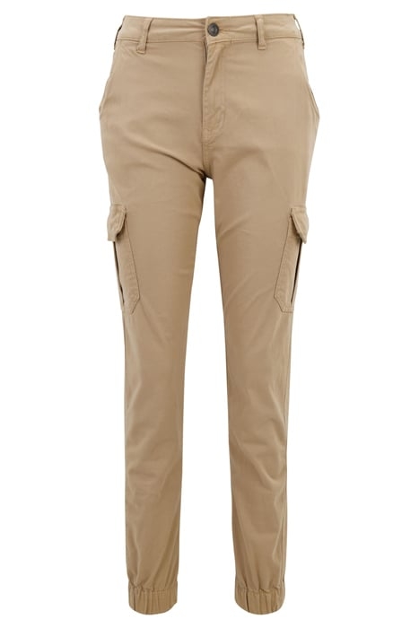 LADIES HIGH WAIST CARGO PANTS SOFTTAUPE 4