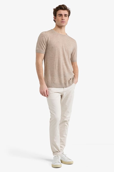 FINE MERINO T-SHIRT SAND 2