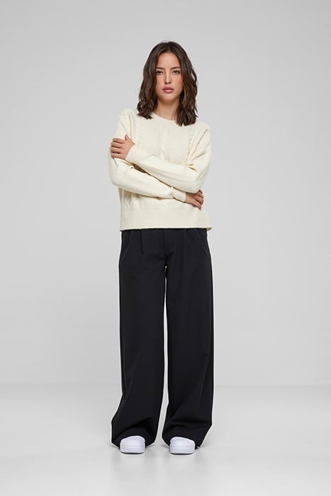 LADIES CABEL KNIT SWEATER SAND 3