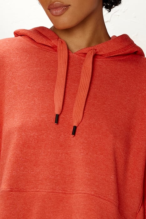 CROPPED HOODIE POPPY RED 6