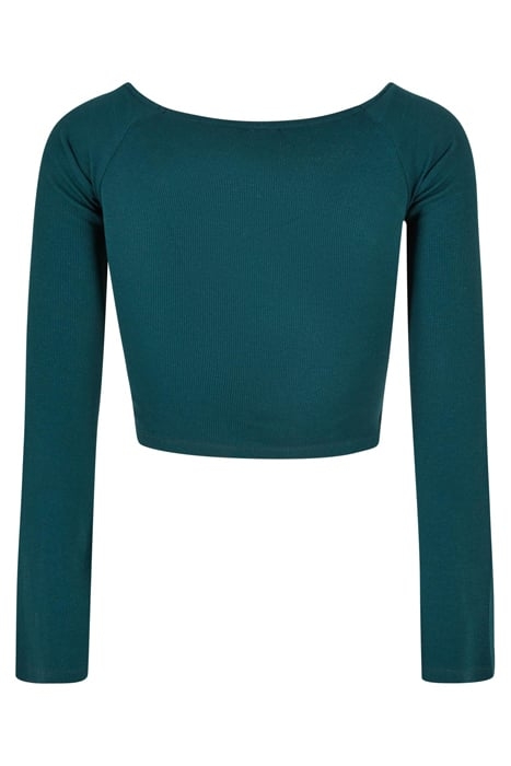 LADIES SHORT RIB WIDE V-NECK LONGSLEEVE JASPER 5