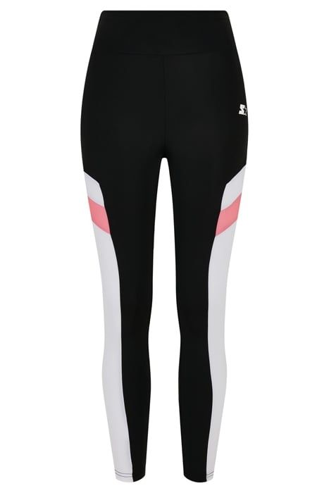 LADIES STARTER HIGHWAIST SPORTS LEGGINGS BLK/WHT/PNKGRPFRT 3