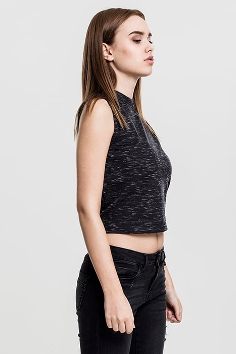 LADIES SPACE DYE TOP BLK/WHT 7