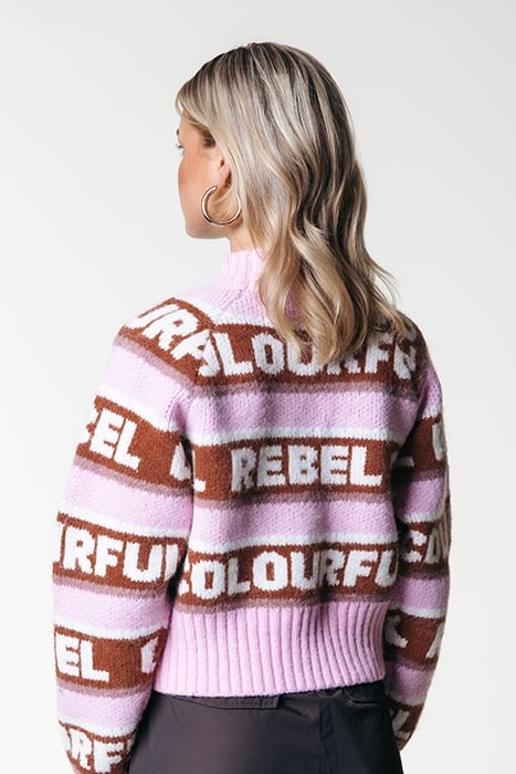 XIMENIA CR INTARSIA KNITTED SWEATER MULTICOLOR 2