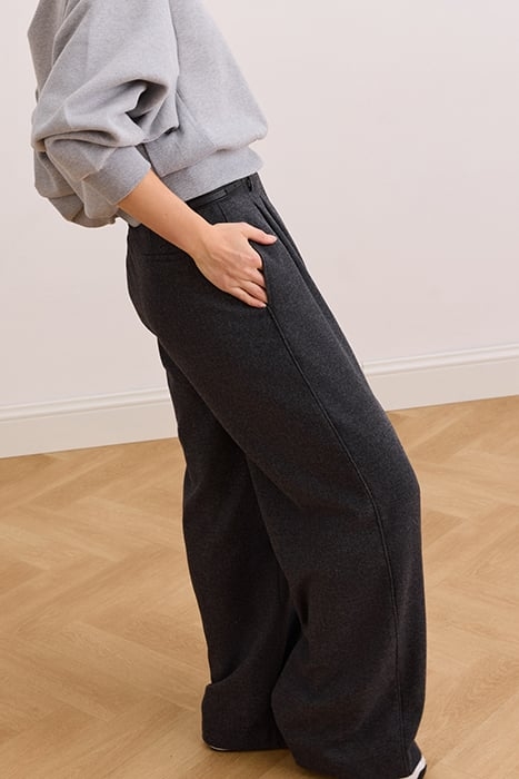 ZOE PADDED SHOULDER SWEATER GREY MELANGE 3