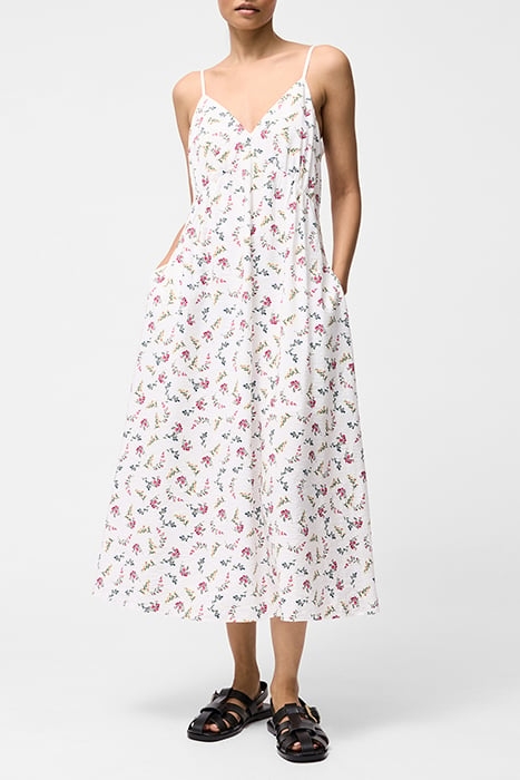 FLORIANNA STRAPPY DRESS SZ18 SUMMER WHT MULT 1