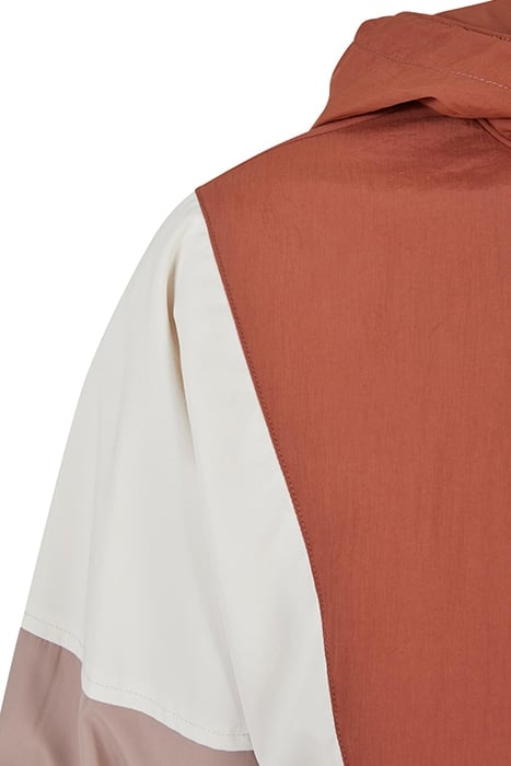 LADIES SHORT 3-TONE CRINKLE JACKET TERRACOTTA/WHITESAND/DUSK 8