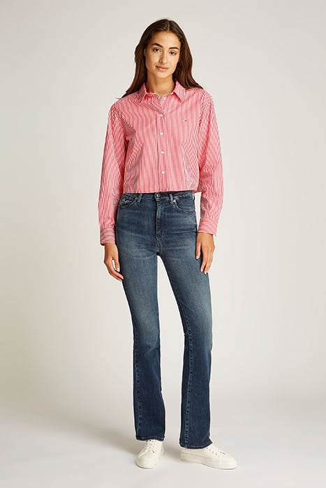 TJW CRP RELAXED FIT SHIRT RED/WHITE STRIPE 3