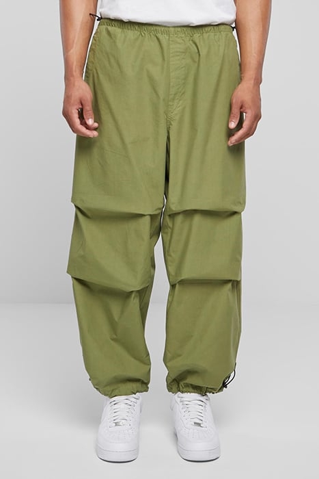 POPLINE PARACHUTE PANTS NEWOLIVE 1