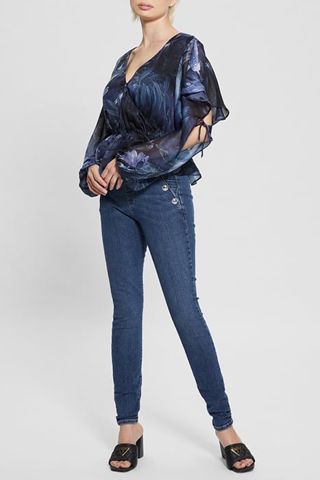 LS SASKIKA DRAPY TOP ETCHED TROPICAL PRIN 1