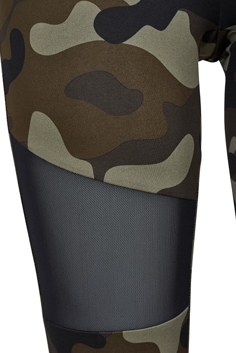 LADIES CAMO TECH MESH LEGGINGS WOODCAMO/BLK 8