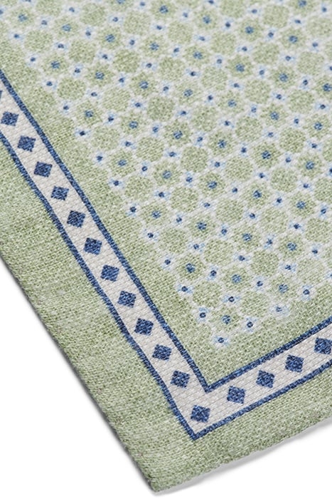 GREEN GRAPHIC POCKET SQUARE 3