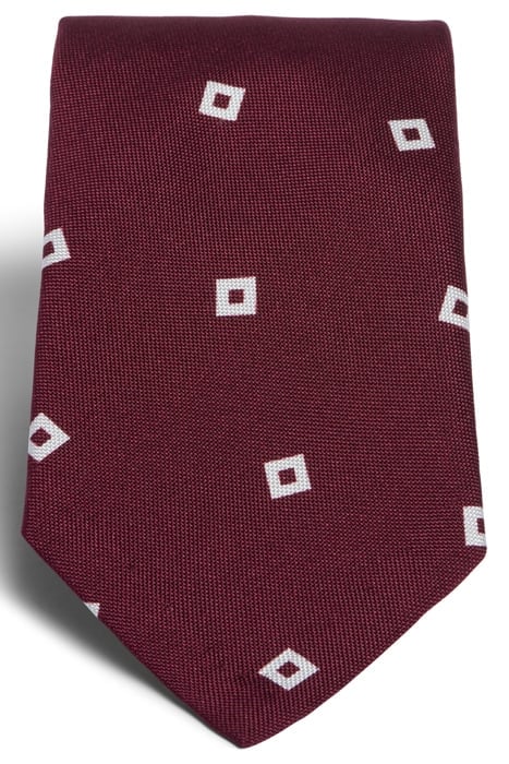 DARK RED GRAPHIC GRAPHIC TIE 2