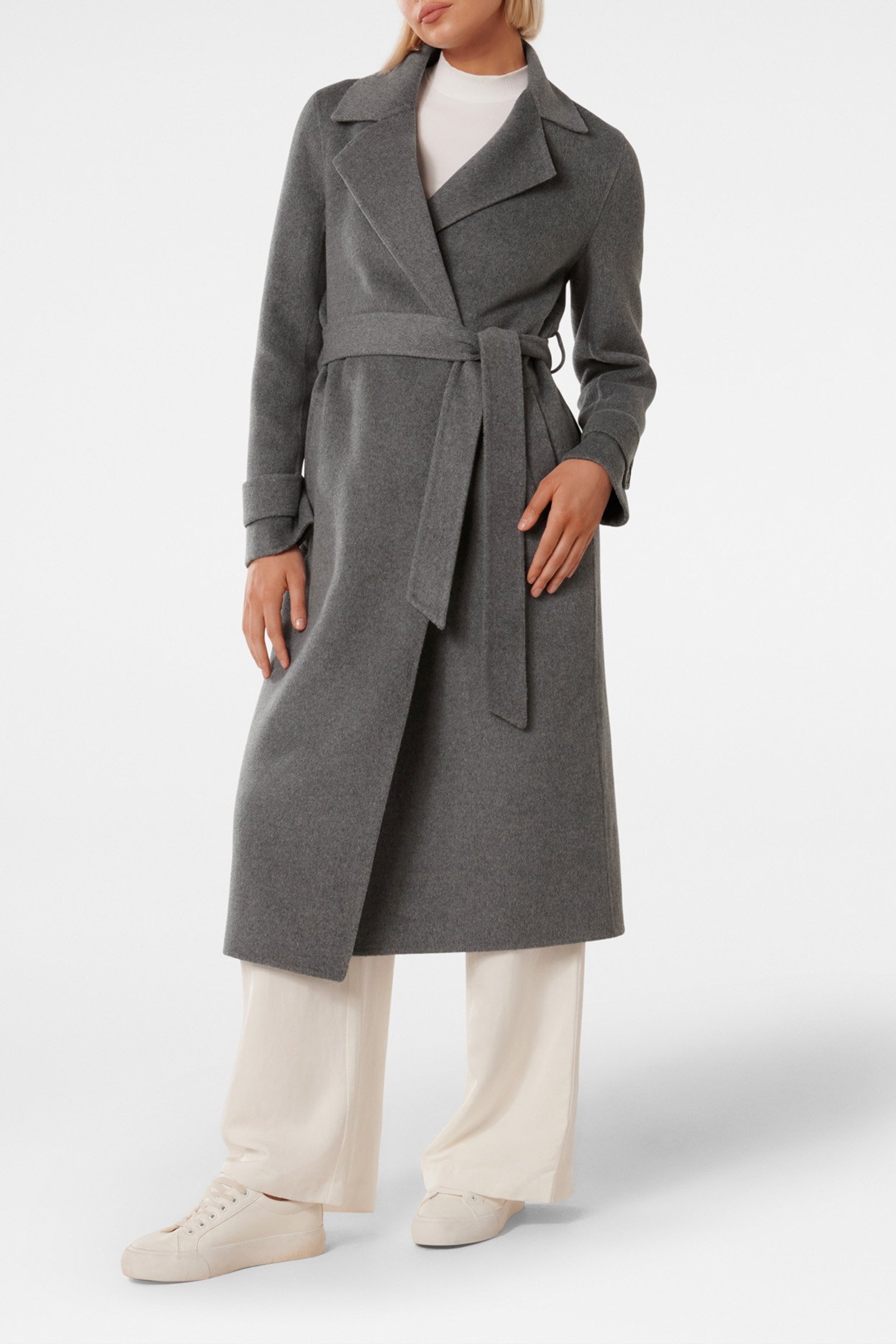 EVE FELLED COAT DEEP CHARCOAL 1