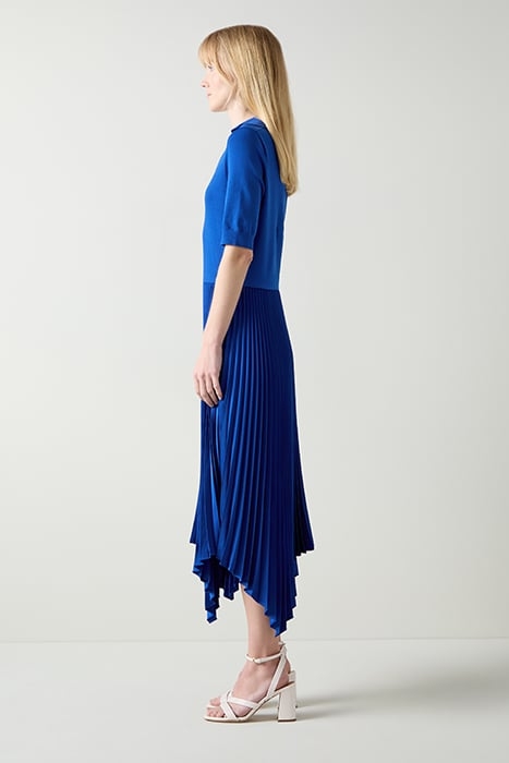 LORNA PLEATED MIDI DRESS NAVY ULTRABLUE 3