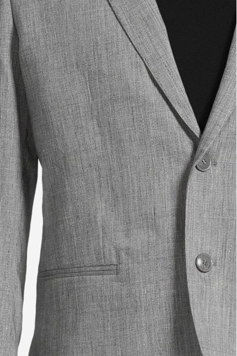 TWO BUTTON SKINNY PEAK LAPEL MED GREY 4