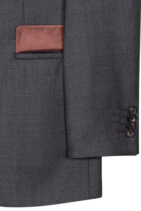 GENTS SLIM FIT 2 BUTTON JACKET GREY MELANGE 4