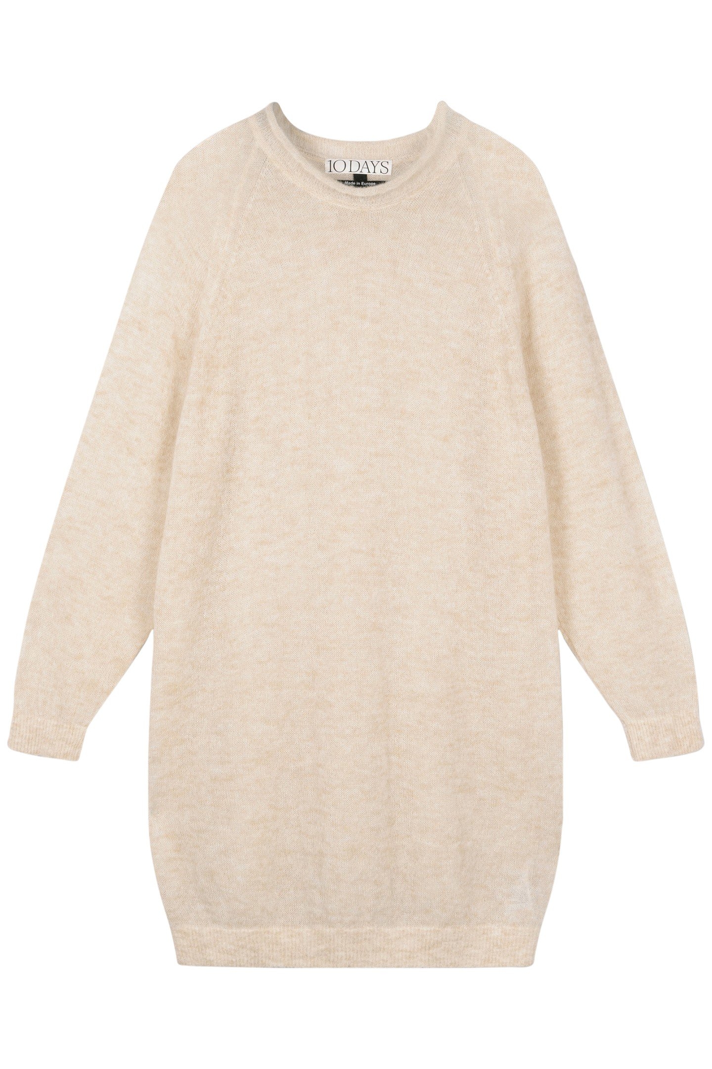 CREW NECK KNIT DRESS OAT 3
