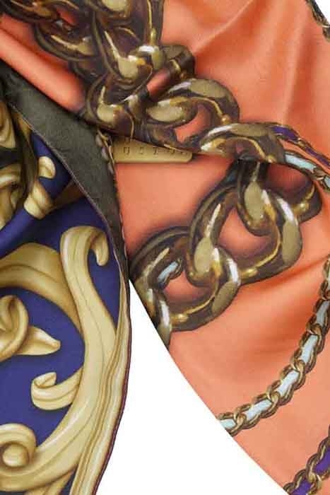 SILK SCARF ST. TROPEZ CLASSIC PATCHWORK MULTICOLOR 1