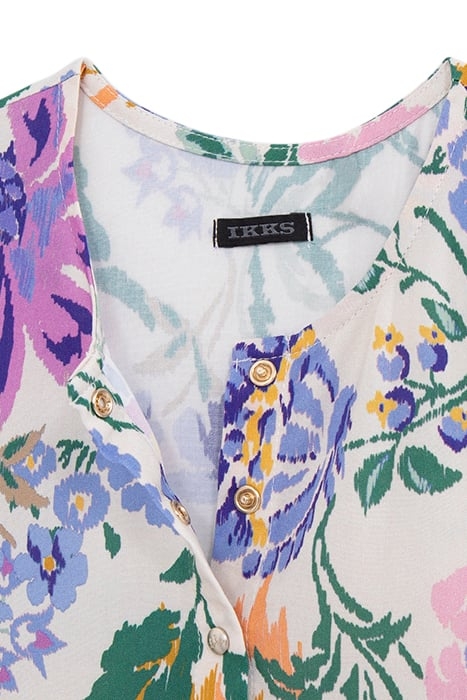 GIRLS’ WHITE LENZING™ ECOVERO™ DRESS, SUMMER FLOWER PRINT 4