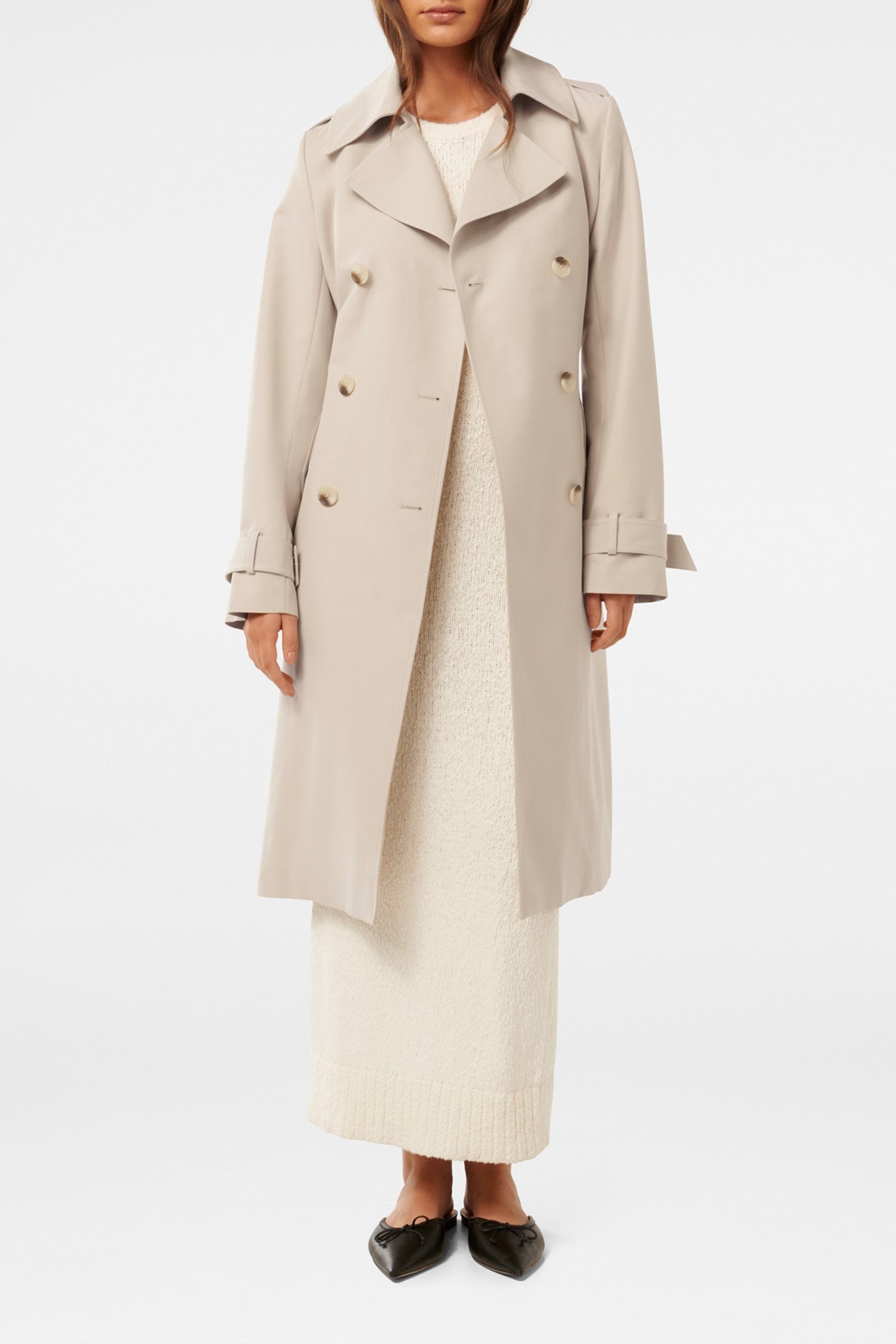 MAGGIE FASHION TRENCH COAT BISCUIT 4