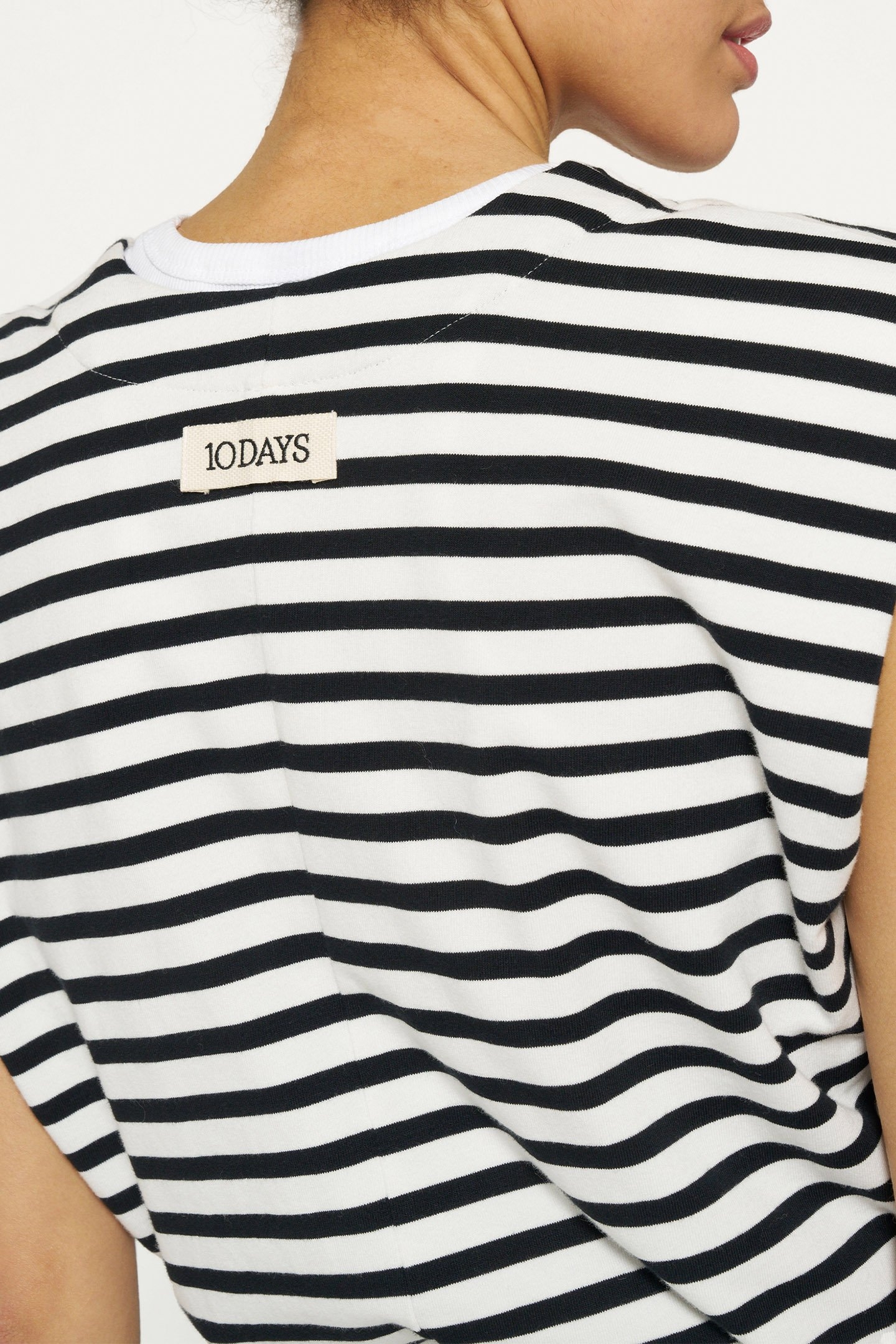 PROUD JUMPSUIT STRIPES ECRU/BLACK 6