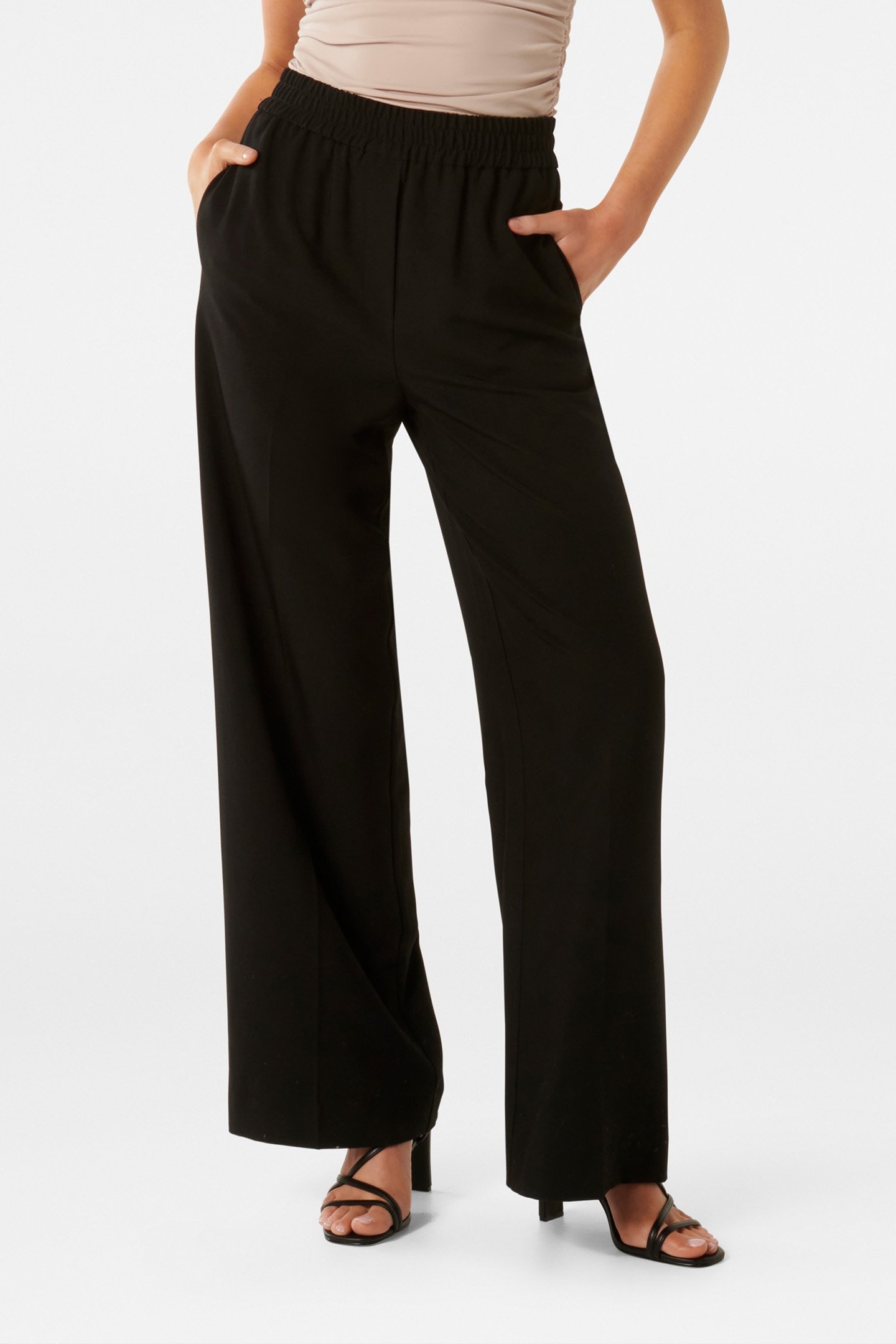 KYAH RUCHED WAIST BAND PANTS BLACK 1