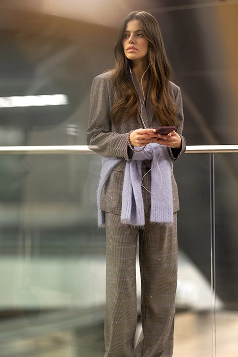 LA-SBSPORTY CHECK PANTS VARIOUS 6