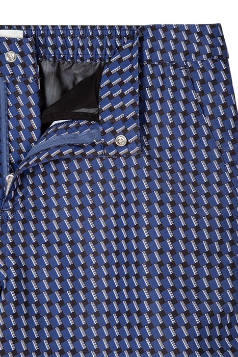 MEN SWIM SHORT CUBE GEO NAVY 2