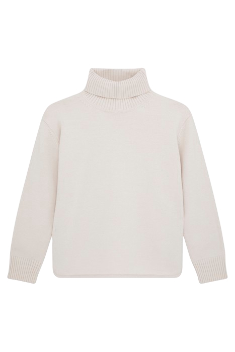 WOMENS KNITTED PULLOVER ROLL NECK OFF WHITE 1