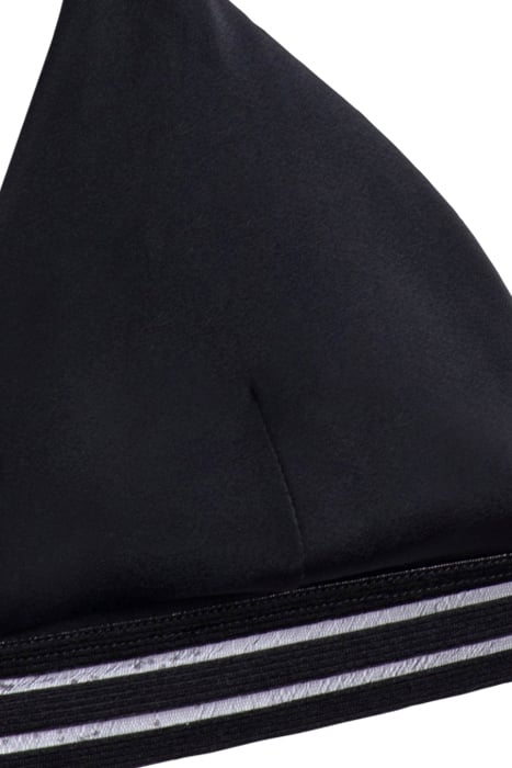 MESH STRIPE TAPE BIKINI TOP BLACK 3