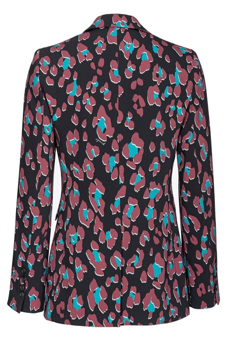 GRIMILDE JAKET BLACK/LIGHT GREEN/BURGUNDY 4