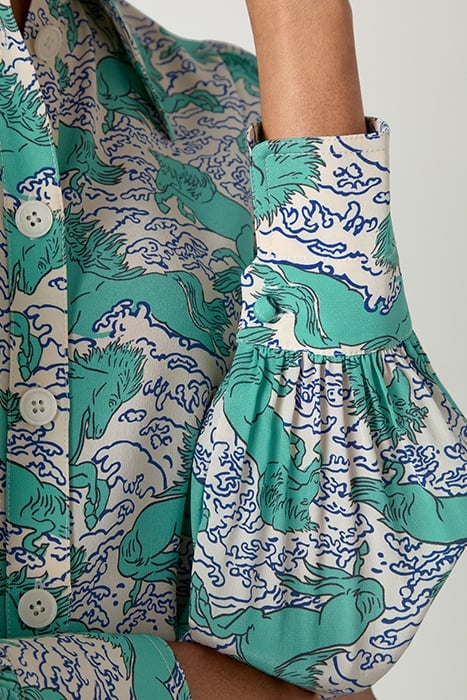 SONYA HORSE BLOUS NATURAL/ECRU 5