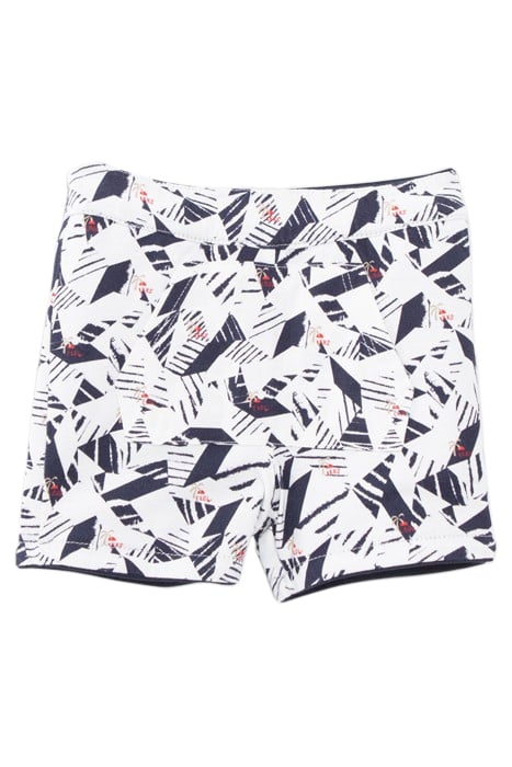 BABY BOYS' NAVY/ORIGAMI PRINT REVERSIBLE SHORTS 3