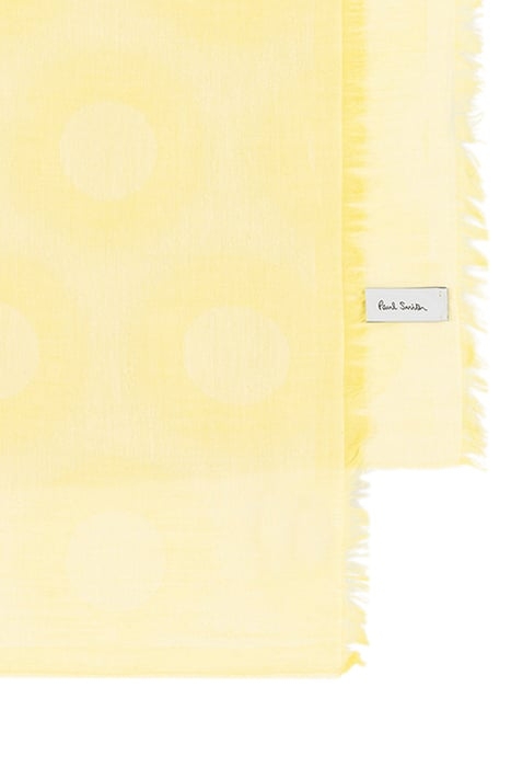 WOMEN SCARF GLOW POLKA YELLOW 2