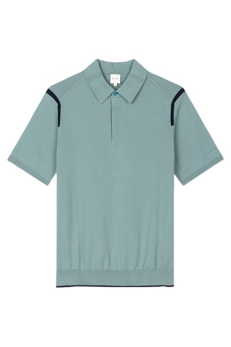 MENS SWEATER SS POLO GREYISH BLUE 3