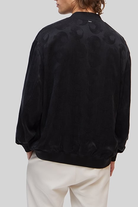 PURE EDITION – BLACK DECORATIVE JACQUARD JACKET 2