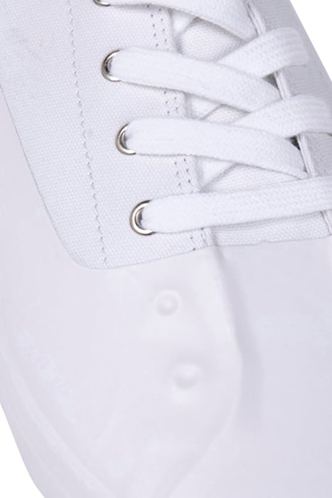 ALEX RUBBER CAN EYELET TRAINER WHITE 4