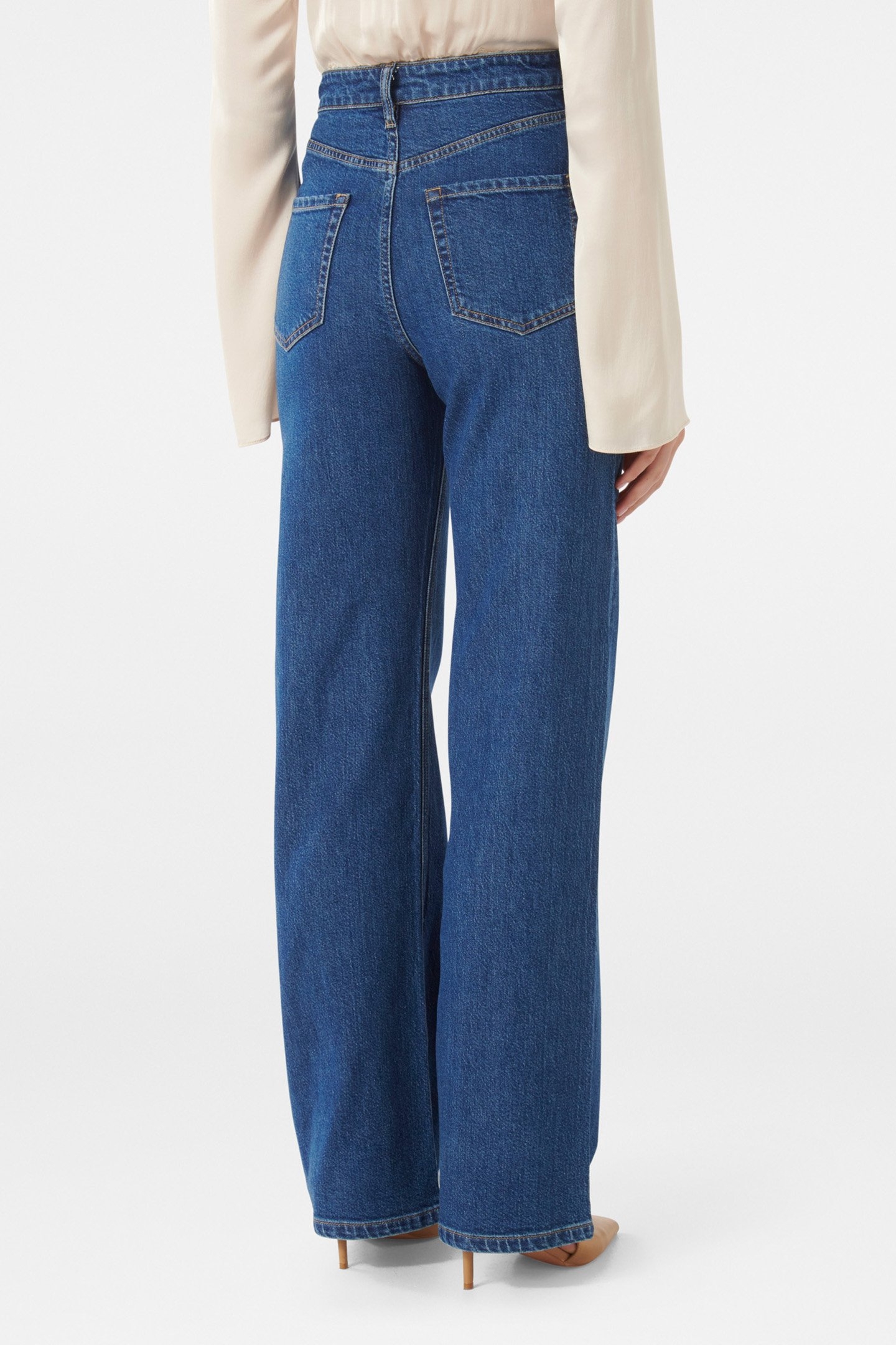 LILY STRAIGHT LEG JEANS MID WASH 2