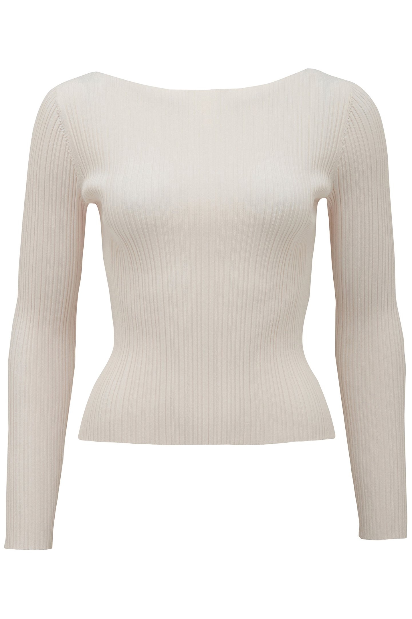 EVIE PETITE LONG SLEEVES KNITTED TOP CREAM 4