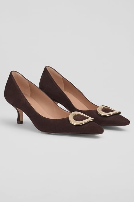 UMA POINTED PUMP CHOCOLATE 2