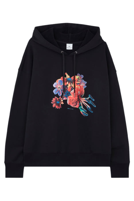 WOMENS WINTER HAWAIIAN HOODIE BLACK 4