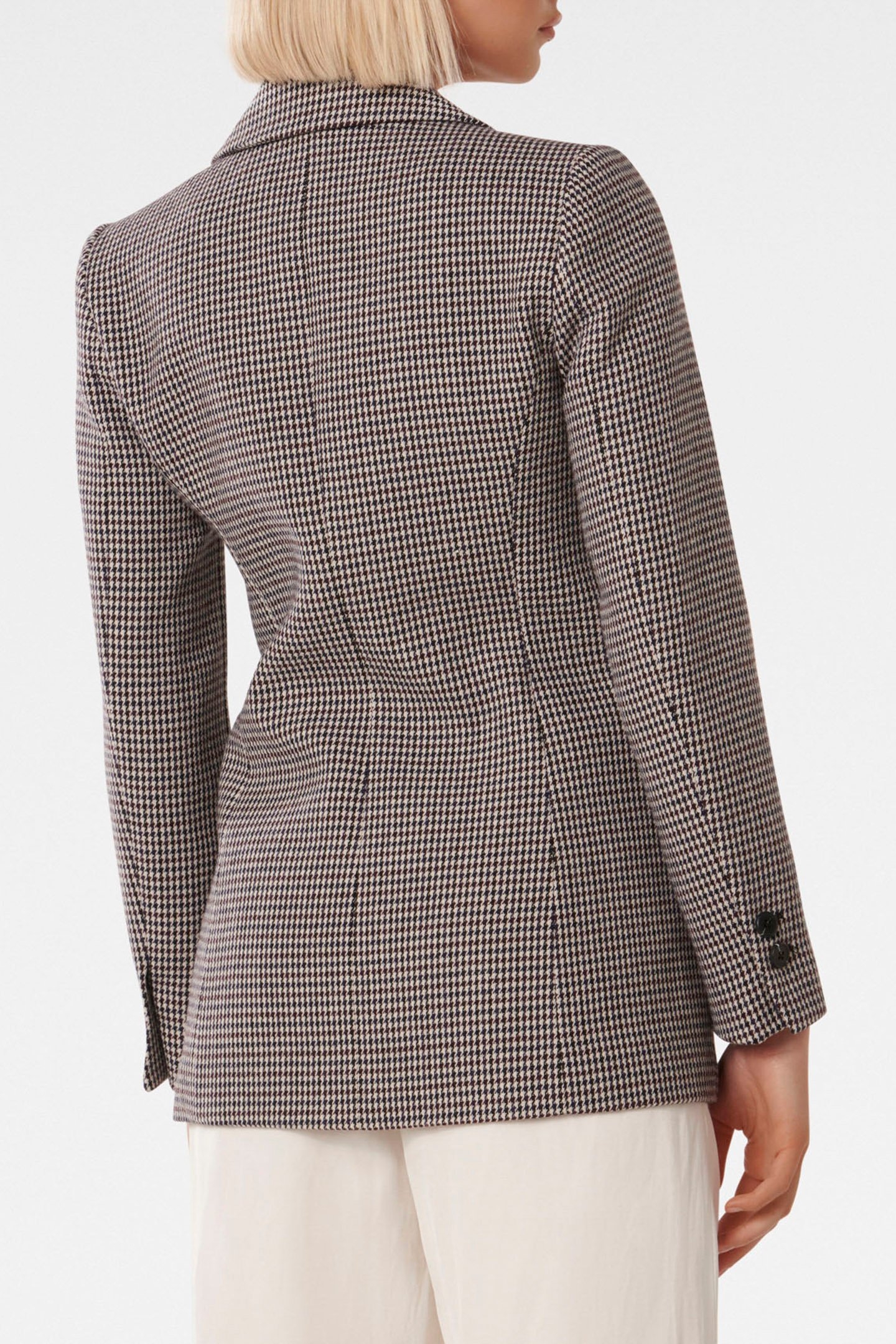 KATE DOUBLE BREASTED BLAZER NAVY/RED CHECK SUIT 2