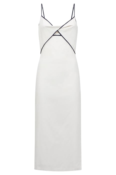 LEONA-STRAPPY LINEN MIDI WHITE 6