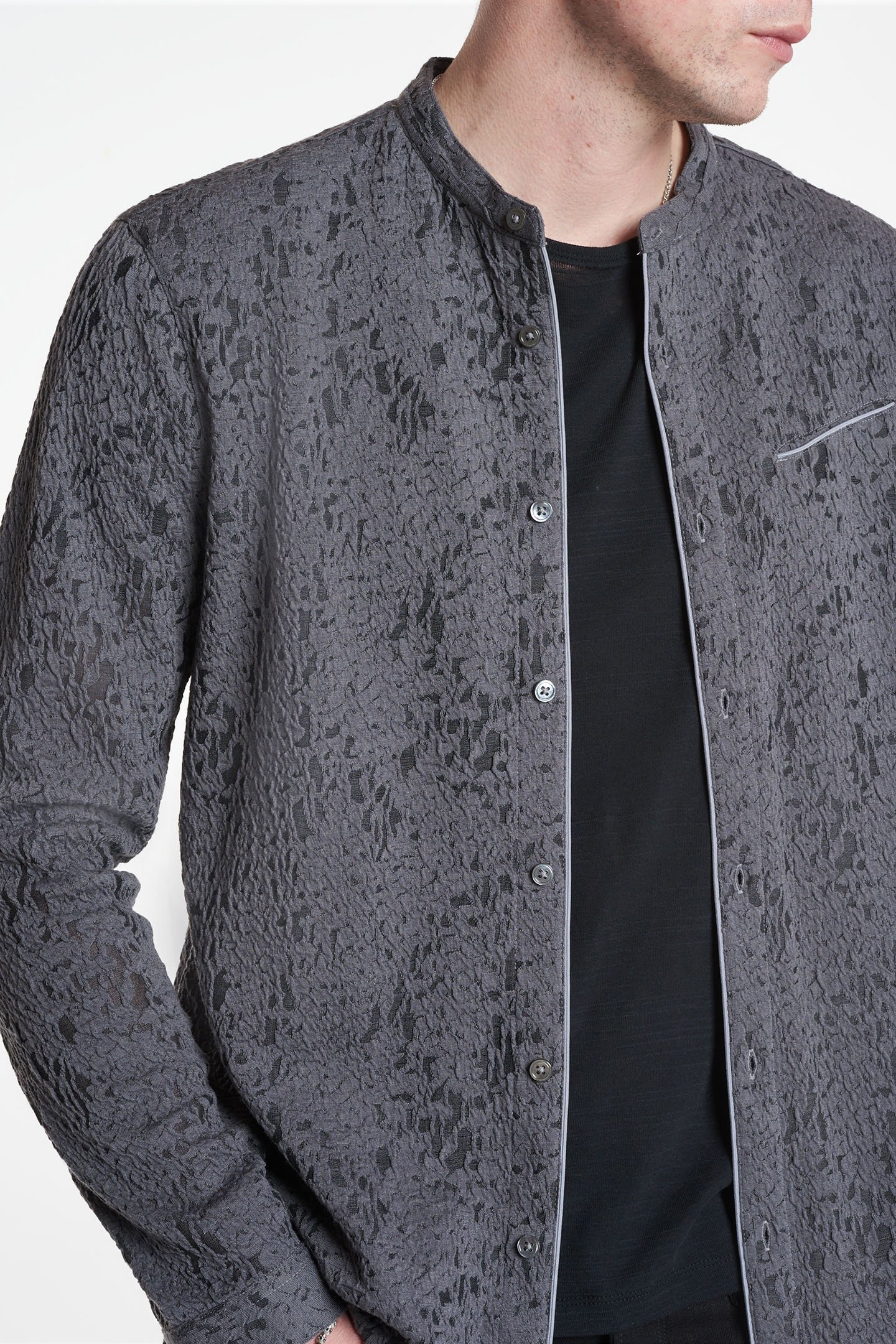 GLENN REGULAR FIT LS SHIRT SEAL GREY 3