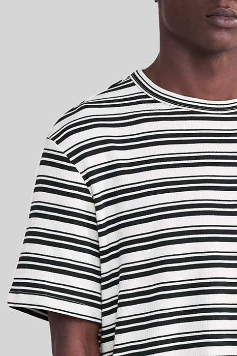 CHALK T-SHIRT WITH NAVY SAILOR STRIPES 5