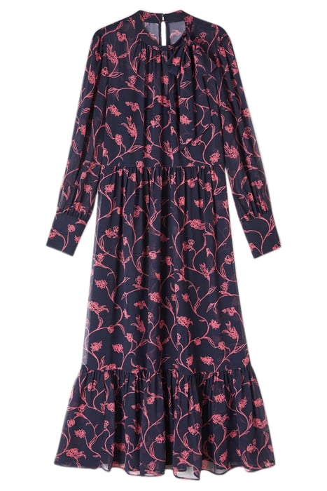 SELINA FLORAL MIDI DRESS NAVY 3