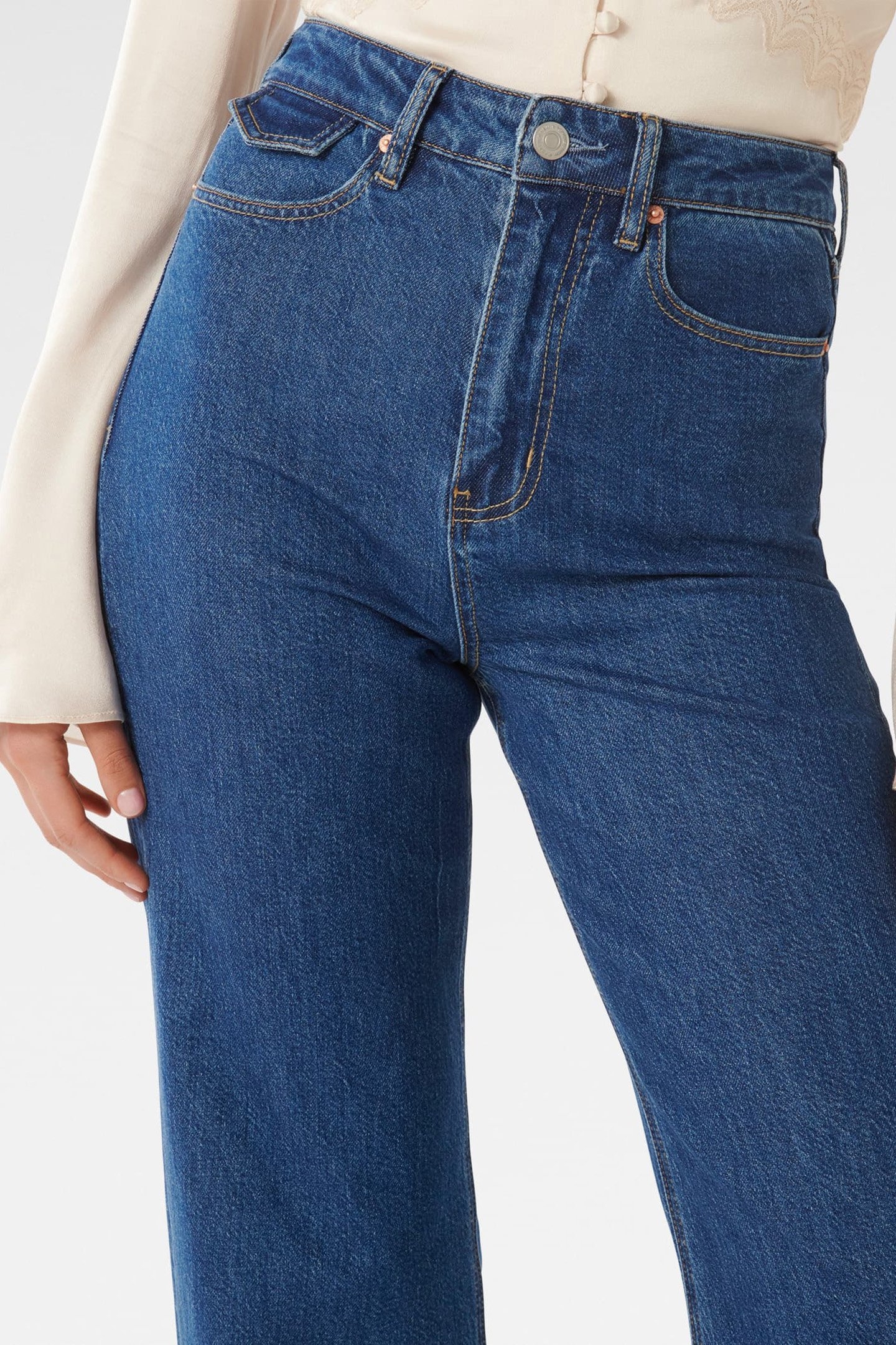 LILY STRAIGHT LEG JEANS MID WASH 6